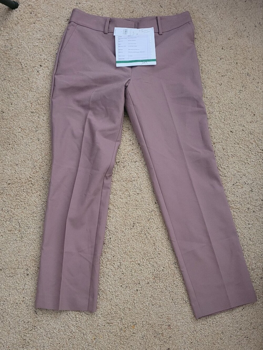 Ann Taylor Factory Spring Straight Pants Desert Taupe Size 8 NWT